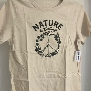 Old Navy women’s  Beige Nature Graphic T-Shirt
